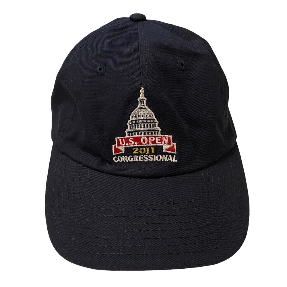 USGA Mens Hat Blue US Open 2011 Congressional Adjustable Cotton Member‎ Golf Cap